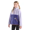 Sudadera de felpa de manguitos largos con cremallera de un cuarto para niñas (niños pequeños/niños/jóvenes)