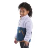 Sudadera de felpa de manguitos largos con cremallera de un cuarto para niñas (niños pequeños/niños/jóvenes)