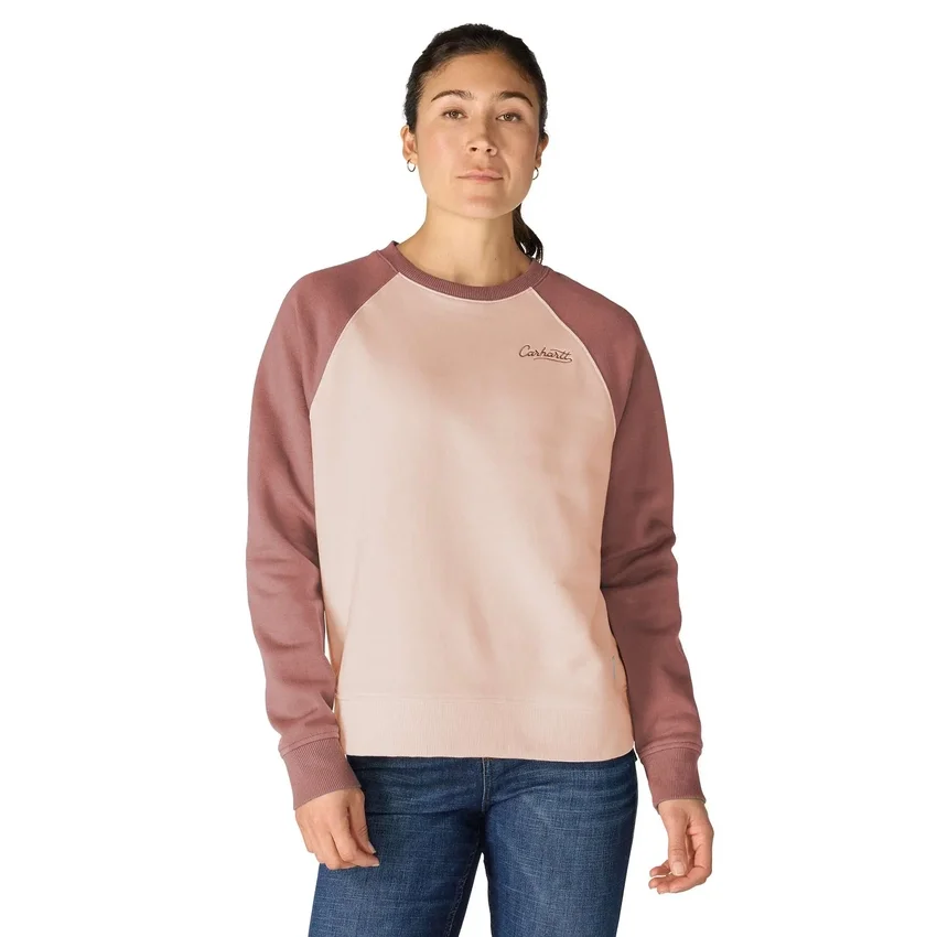 Sudadera de jerséu de cuello redondo de corte holgado Sawyer para mujer