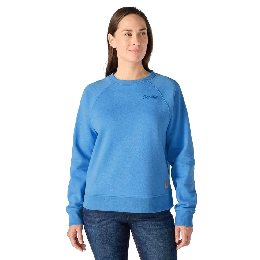 Sudadera de jerséu de cuello redondo de corte holgado Sawyer para mujer