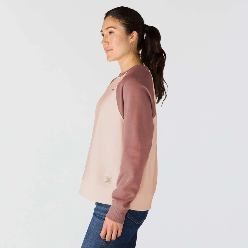 Sudadera de jerséu de cuello redondo de corte holgado Sawyer para mujer