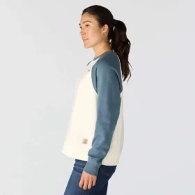 Sudadera de jerséu de cuello redondo de corte holgado Sawyer para mujer