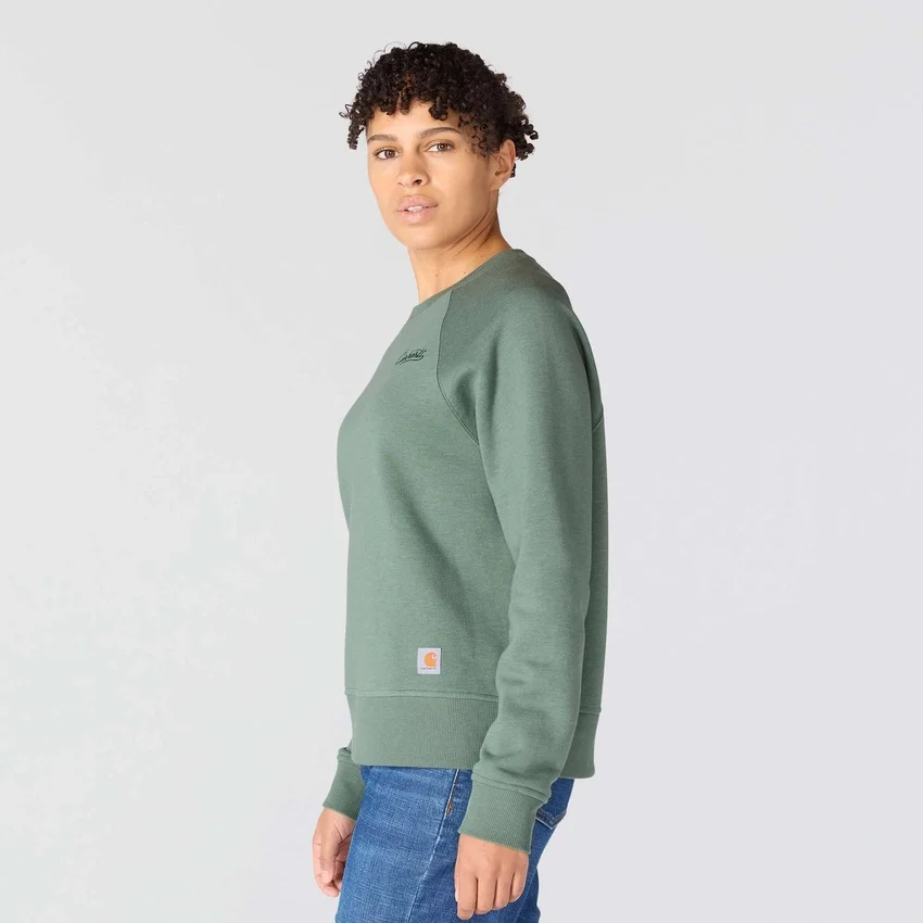 Sudadera de jerséu de cuello redondo de corte holgado Sawyer para mujer