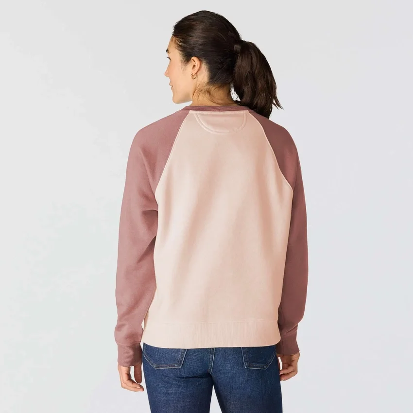 Sudadera de jerséu de cuello redondo de corte holgado Sawyer para mujer