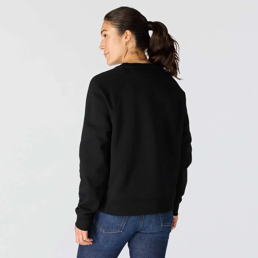 Sudadera de jerséu de cuello redondo de corte holgado Sawyer para mujer