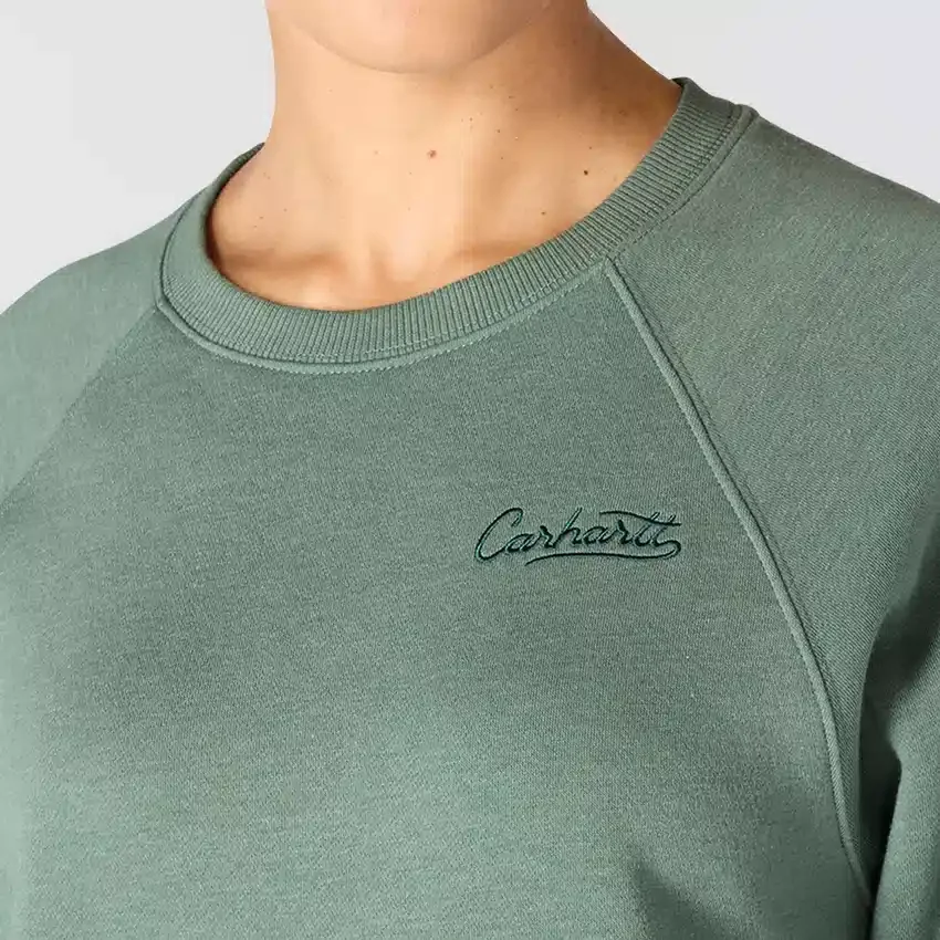 Sudadera de jerséu de cuello redondo de corte holgado Sawyer para mujer