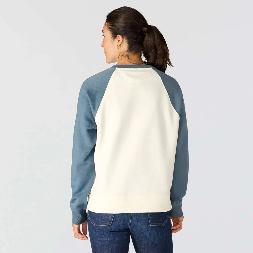 Sudadera de jerséu de cuello redondo de corte holgado Sawyer para mujer