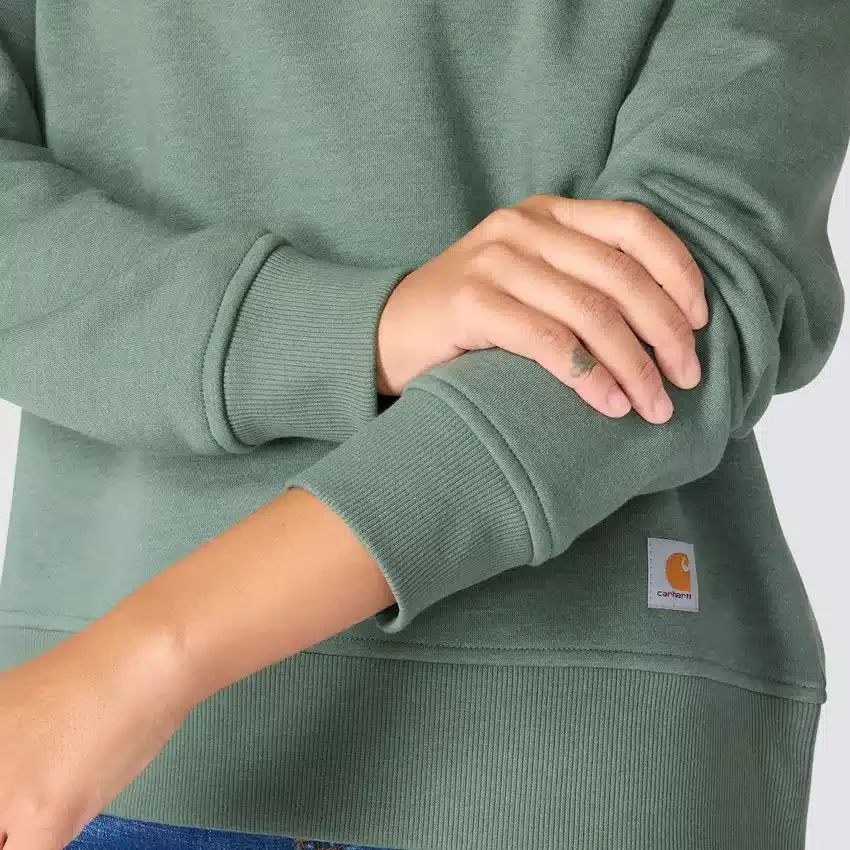 Sudadera de jerséu de cuello redondo de corte holgado Sawyer para mujer