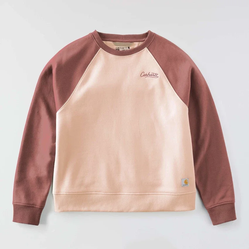 Sudadera de jerséu de cuello redondo de corte holgado Sawyer para mujer
