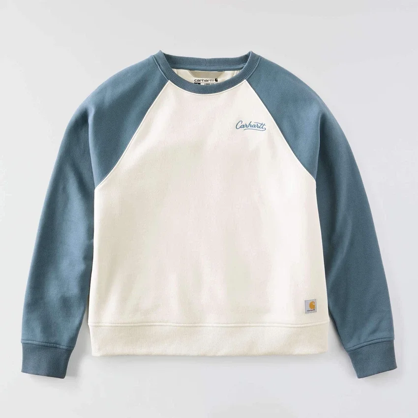 Sudadera de jerséu de cuello redondo de corte holgado Sawyer para mujer