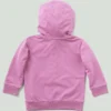 Sudadera de manguitos largos para niños con medio cremallero, teñida en prenda y rediseñada (Bebés/Niños pequeños)