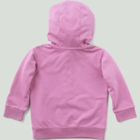 Sudadera de manguitos largos para niños con medio cremallero, teñida en prenda y rediseñada  (Bebés/Niños pequeños)