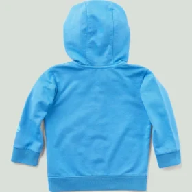 Sudadera de manguitos largos para niños con medio cremallero, teñida en prenda y rediseñada  (Bebés/Niños pequeños)