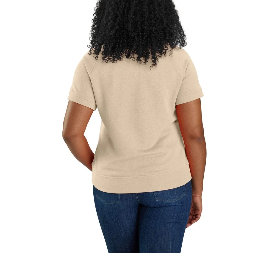Sudadera de pantalón corto para mujer, de Tencel ligero, corte holgado y tejido French Terry