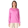 Sudadera ligera de jerséis de cuello redondo de Tencel para mujer