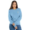 Sudadera ligera de jerséis de cuello redondo de Tencel para mujer
