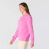Sudadera ligera de jerséis de cuello redondo de Tencel para mujer