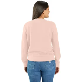 Sudadera ligera de jerséis de cuello redondo de Tencel para mujer