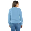Sudadera ligera de jerséis de cuello redondo de Tencel para mujer