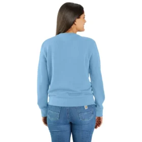 Sudadera ligera de jerséis de cuello redondo de Tencel para mujer