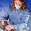 Sudadera ligera de jerséis de cuello redondo de Tencel para mujer