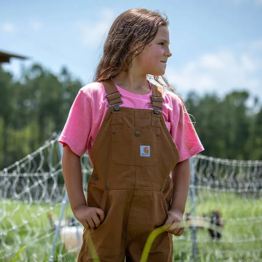 Tallas del Bib Overall lavado al estilo «Duck» para niños (niños)