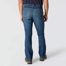 Vaqueros de trabajo para hombre de corte holgado y campana, resistentes al fuego, con tecnología Rugged Flex