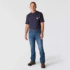 Vaqueros de trabajo para hombre de corte holgado y campana, resistentes al fuego, con tecnología Rugged Flex
