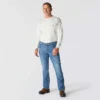 Vaqueros de trabajo para hombre de corte holgado y campana, resistentes al fuego, con tecnología Rugged Flex