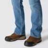 Vaqueros de trabajo para hombre de corte holgado y campana, resistentes al fuego, con tecnología Rugged Flex