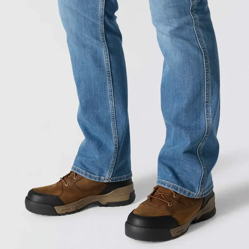 Vaqueros de trabajo para hombre de corte holgado y campana, resistentes al fuego, con tecnología Rugged Flex