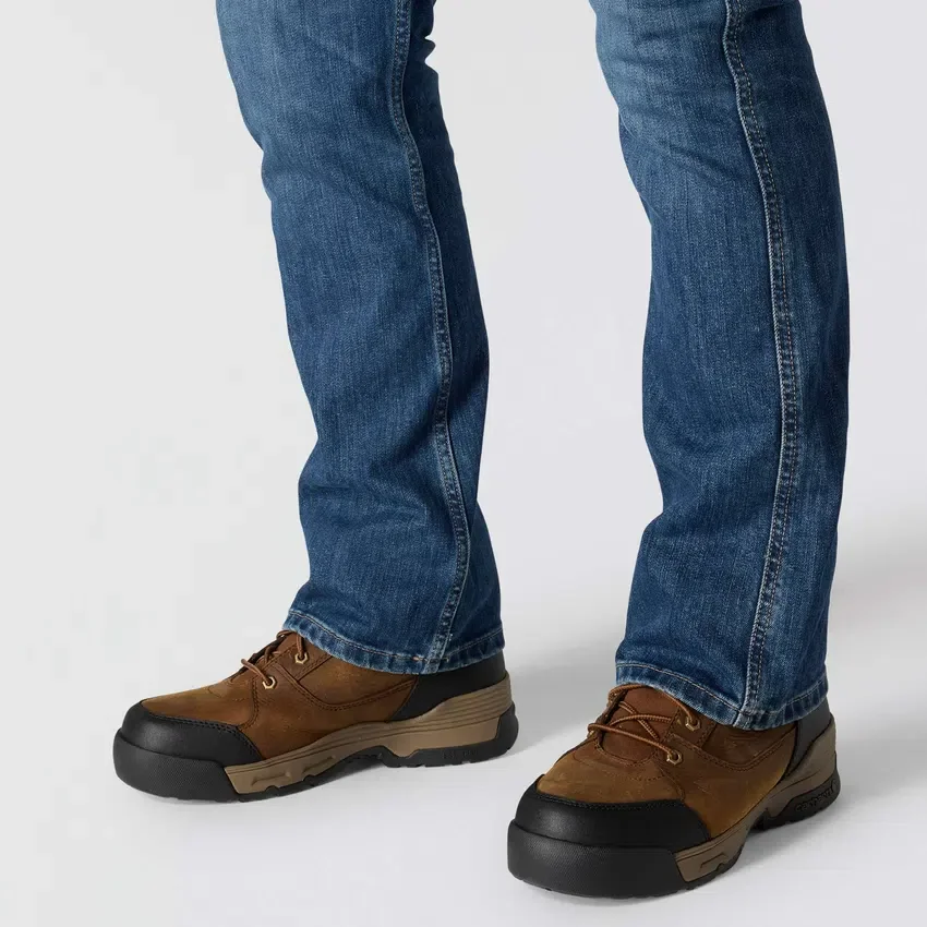 Vaqueros de trabajo para hombre de corte holgado y campana, resistentes al fuego, con tecnología Rugged Flex