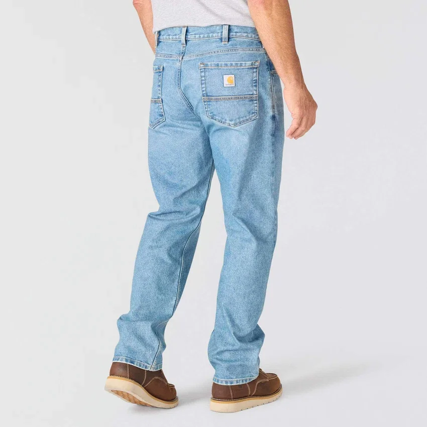 Vaqueros de trabajo para hombre de corte holgado y pierna recta con tecnología Rugged Flex