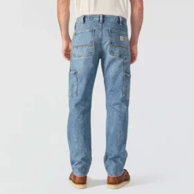 Vaqueros de trabajo rectos, holgados y resistentes «Rugged Flex» para hombre