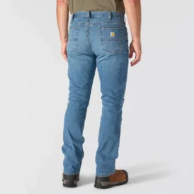 Vaqueros de trabajo rectos, holgados y resistentes «Rugged Flex» para hombre