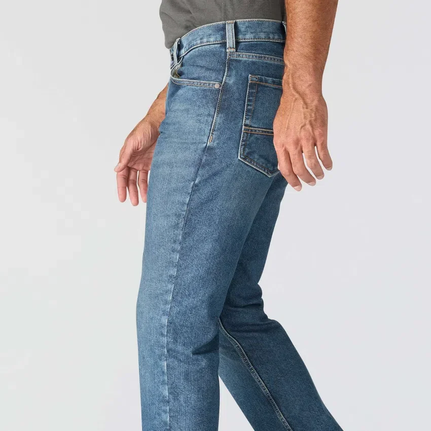 Vaqueros de trabajo rectos, holgados y resistentes «Rugged Flex» para hombre