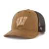 Wisconsin Badgers '47, gorra de camionero teñida, corte holgado