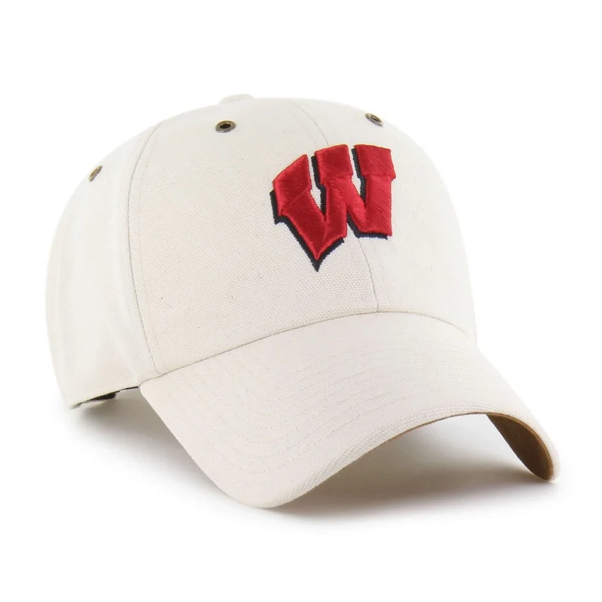 Wisconsin Badgers '47, sin teñir, Gorras Clean Up